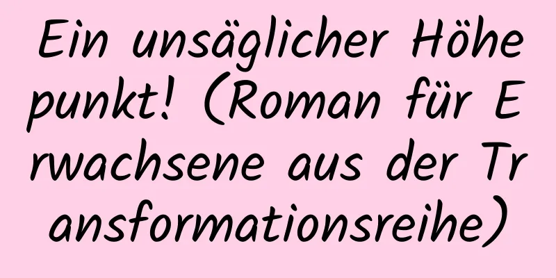 Ein unsäglicher Höhepunkt! (Roman für Erwachsene aus der Transformationsreihe)