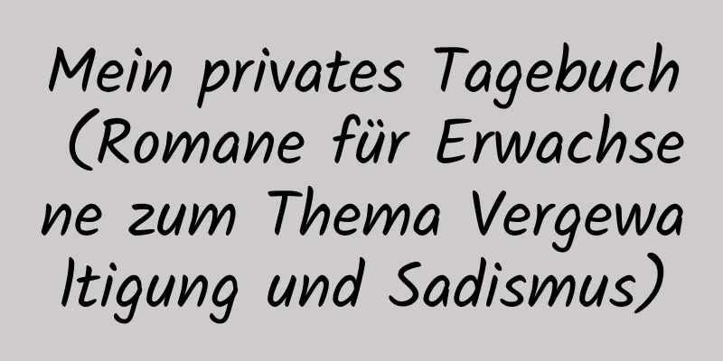 Mein privates Tagebuch (Romane für Erwachsene zum Thema Vergewaltigung und Sadismus)