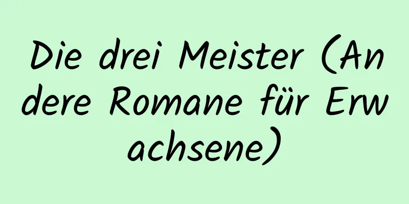 Die drei Meister (Andere Romane für Erwachsene)