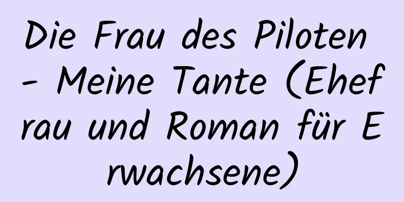 Die Frau des Piloten - Meine Tante (Ehefrau und Roman für Erwachsene)