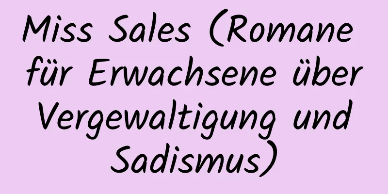 Miss Sales (Romane für Erwachsene über Vergewaltigung und Sadismus)