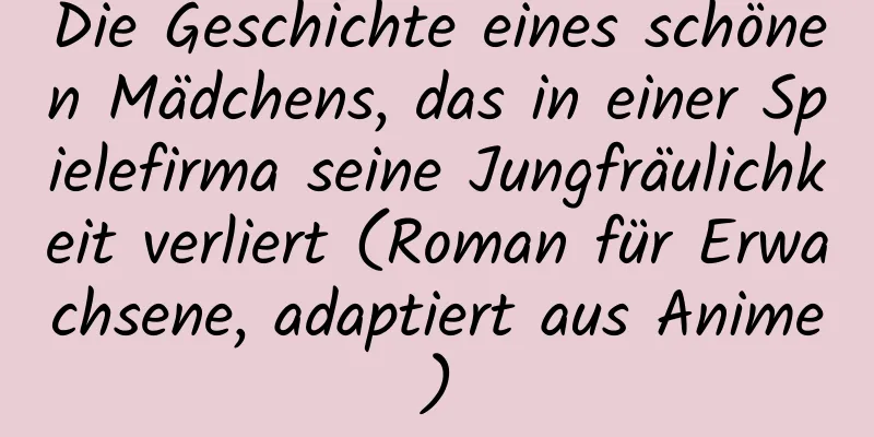 Die Geschichte eines schönen Mädchens, das in einer Spielefirma seine Jungfräulichkeit verliert (Roman für Erwachsene, adaptiert aus Anime)