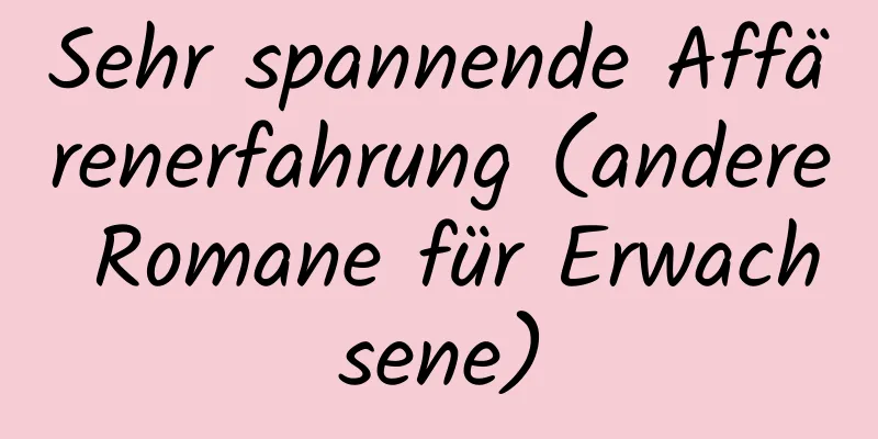 Sehr spannende Affärenerfahrung (andere Romane für Erwachsene)