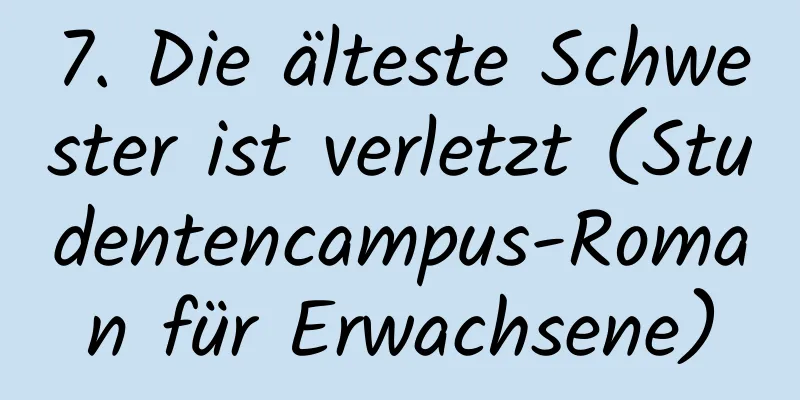 7. Die älteste Schwester ist verletzt (Studentencampus-Roman für Erwachsene)