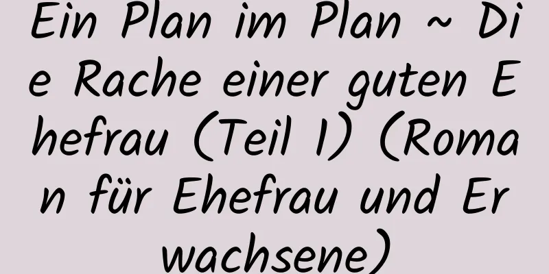 Ein Plan im Plan ~ Die Rache einer guten Ehefrau (Teil 1) (Roman für Ehefrau und Erwachsene)