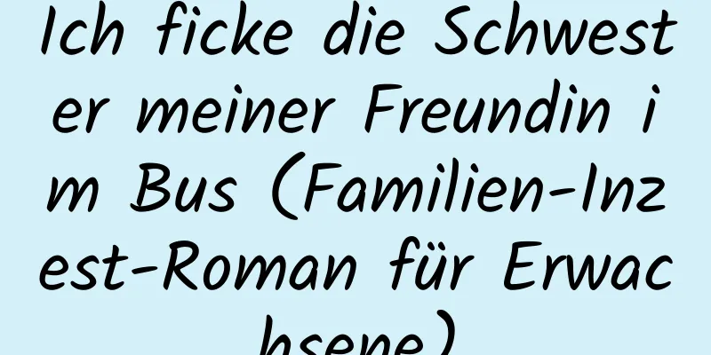 Ich ficke die Schwester meiner Freundin im Bus (Familien-Inzest-Roman für Erwachsene)