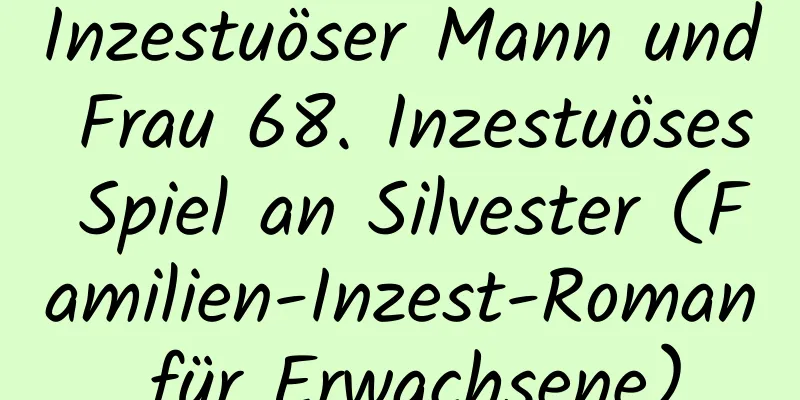 Inzestuöser Mann und Frau 68. Inzestuöses Spiel an Silvester (Familien-Inzest-Roman für Erwachsene)