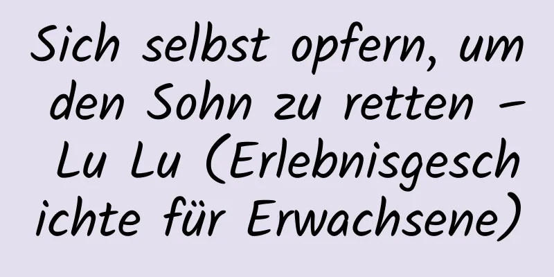 Sich selbst opfern, um den Sohn zu retten – Lu Lu (Erlebnisgeschichte für Erwachsene)