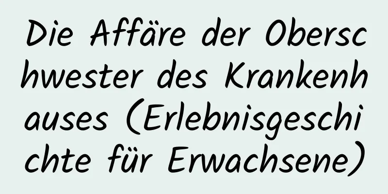 Die Affäre der Oberschwester des Krankenhauses (Erlebnisgeschichte für Erwachsene)