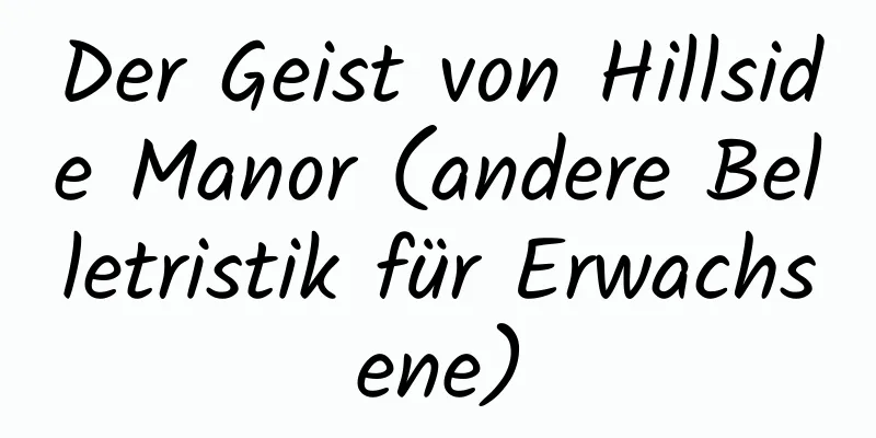 Der Geist von Hillside Manor (andere Belletristik für Erwachsene)