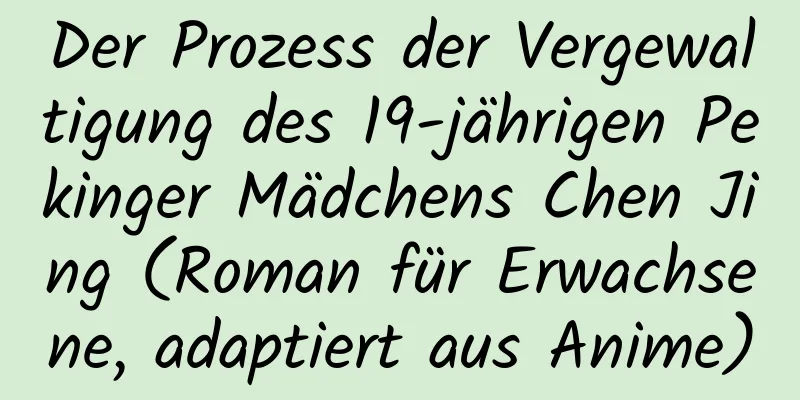 Der Prozess der Vergewaltigung des 19-jährigen Pekinger Mädchens Chen Jing (Roman für Erwachsene, adaptiert aus Anime)