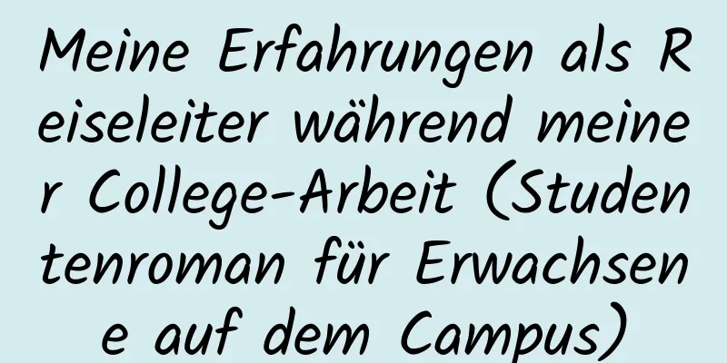 Meine Erfahrungen als Reiseleiter während meiner College-Arbeit (Studentenroman für Erwachsene auf dem Campus)