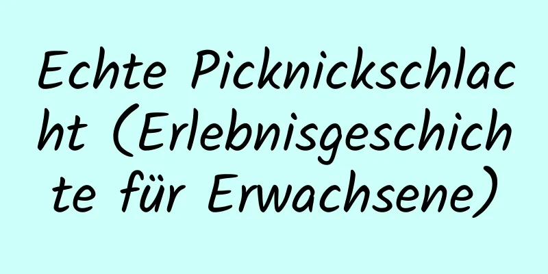 Echte Picknickschlacht (Erlebnisgeschichte für Erwachsene)