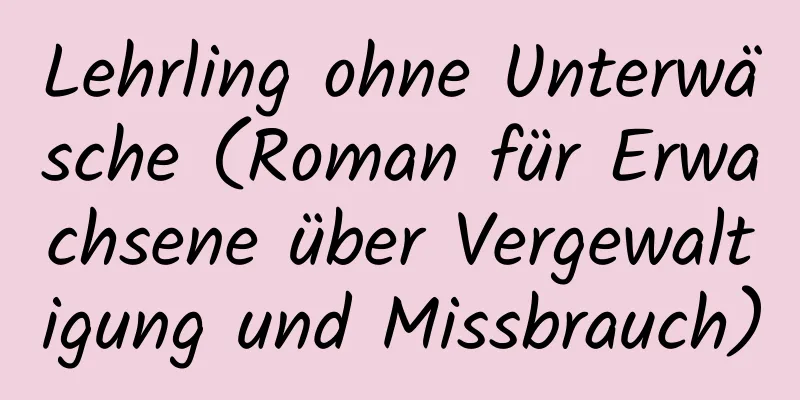 Lehrling ohne Unterwäsche (Roman für Erwachsene über Vergewaltigung und Missbrauch)