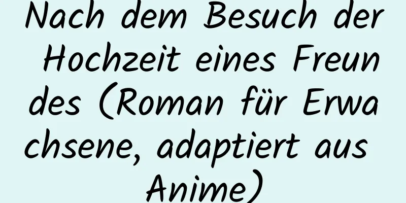 Nach dem Besuch der Hochzeit eines Freundes (Roman für Erwachsene, adaptiert aus Anime)