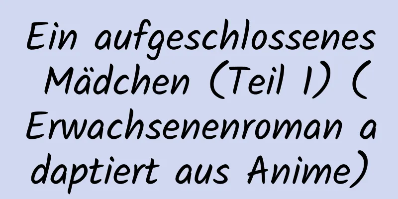 Ein aufgeschlossenes Mädchen (Teil 1) (Erwachsenenroman adaptiert aus Anime)