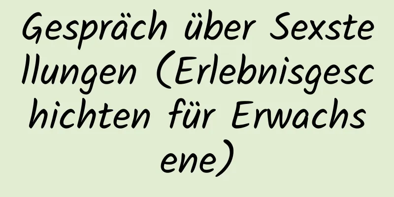 Gespräch über Sexstellungen (Erlebnisgeschichten für Erwachsene)