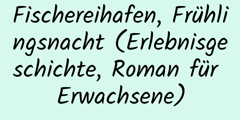 Fischereihafen, Frühlingsnacht (Erlebnisgeschichte, Roman für Erwachsene)