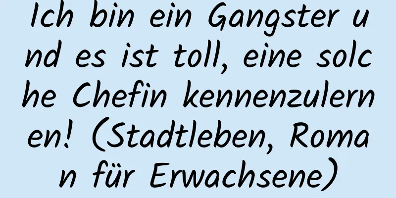 Ich bin ein Gangster und es ist toll, eine solche Chefin kennenzulernen! (Stadtleben, Roman für Erwachsene)