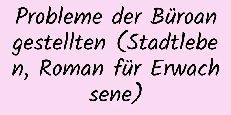 Probleme der Büroangestellten (Stadtleben, Roman für Erwachsene)