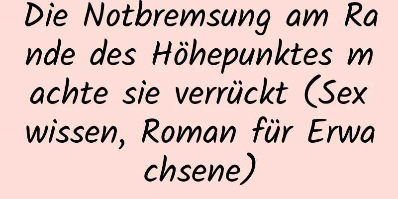 Die Notbremsung am Rande des Höhepunktes machte sie verrückt (Sexwissen, Roman für Erwachsene)