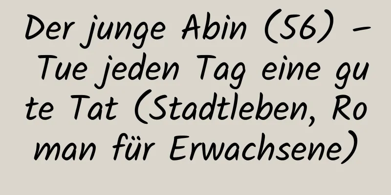 Der junge Abin (56) – Tue jeden Tag eine gute Tat (Stadtleben, Roman für Erwachsene)