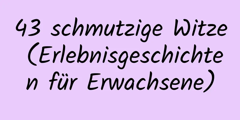 43 schmutzige Witze (Erlebnisgeschichten für Erwachsene)