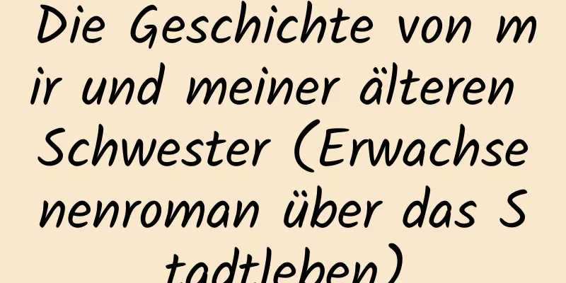 Die Geschichte von mir und meiner älteren Schwester (Erwachsenenroman über das Stadtleben)