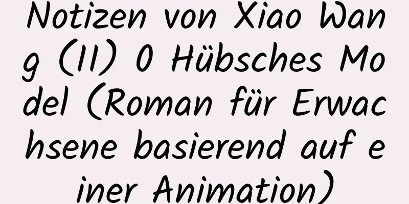 Notizen von Xiao Wang (II) 0 Hübsches Model (Roman für Erwachsene basierend auf einer Animation)