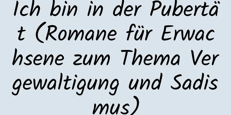 Ich bin in der Pubertät (Romane für Erwachsene zum Thema Vergewaltigung und Sadismus)