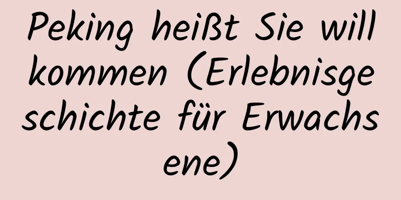 Peking heißt Sie willkommen (Erlebnisgeschichte für Erwachsene)