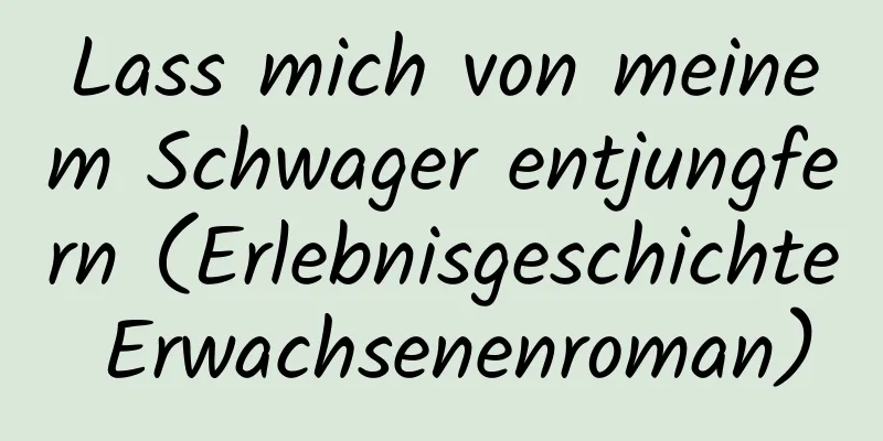 Lass mich von meinem Schwager entjungfern (Erlebnisgeschichte Erwachsenenroman)