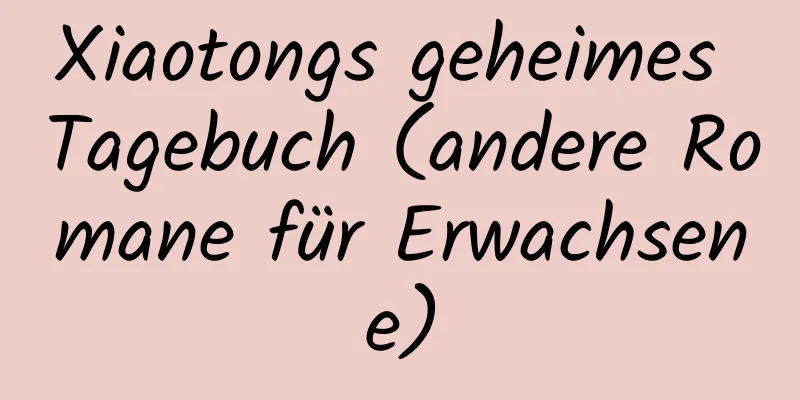 Xiaotongs geheimes Tagebuch (andere Romane für Erwachsene)