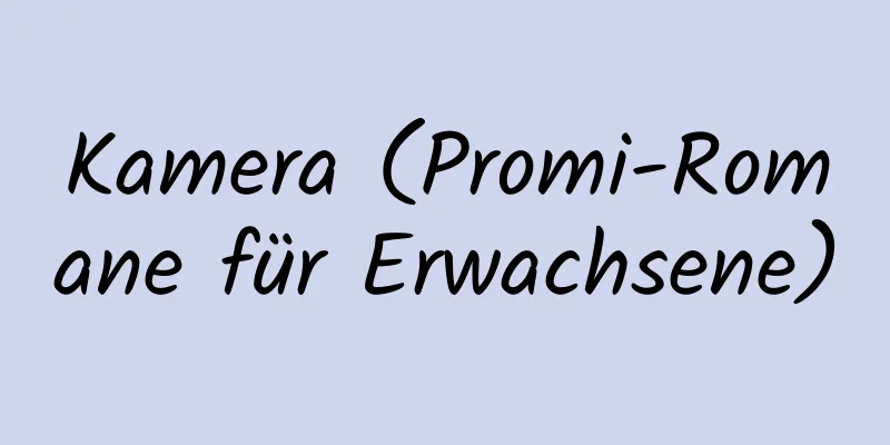 Kamera (Promi-Romane für Erwachsene)