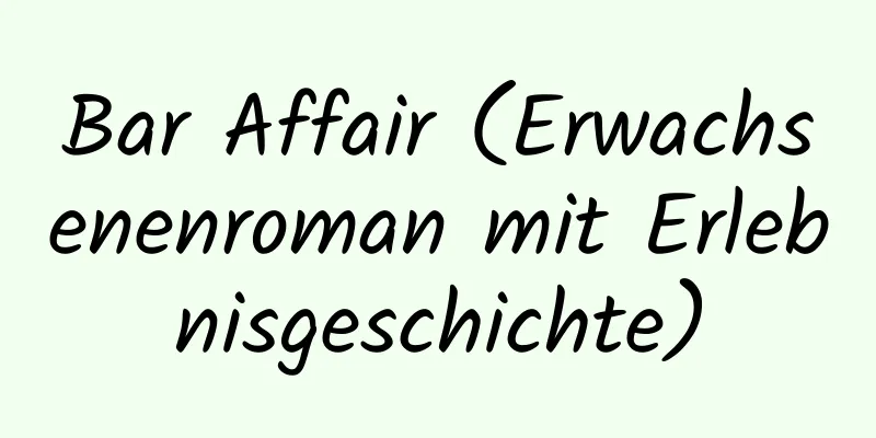 Bar Affair (Erwachsenenroman mit Erlebnisgeschichte)