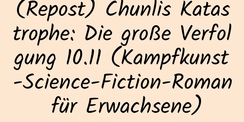 (Repost) Chunlis Katastrophe: Die große Verfolgung 10.11 (Kampfkunst-Science-Fiction-Roman für Erwachsene)