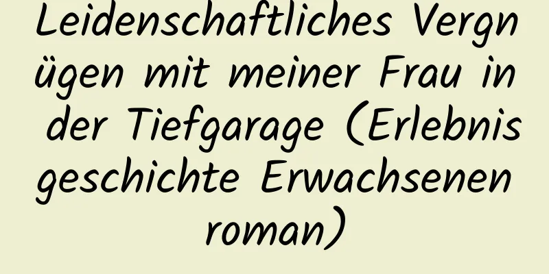 Leidenschaftliches Vergnügen mit meiner Frau in der Tiefgarage (Erlebnisgeschichte Erwachsenenroman)