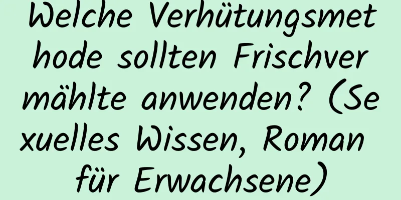 Welche Verhütungsmethode sollten Frischvermählte anwenden? (Sexuelles Wissen, Roman für Erwachsene)