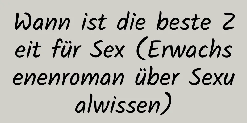 Wann ist die beste Zeit für Sex (Erwachsenenroman über Sexualwissen)