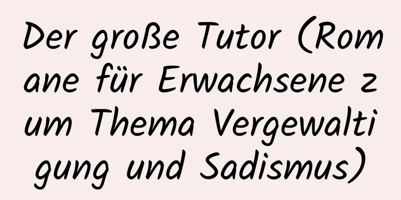 Der große Tutor (Romane für Erwachsene zum Thema Vergewaltigung und Sadismus)