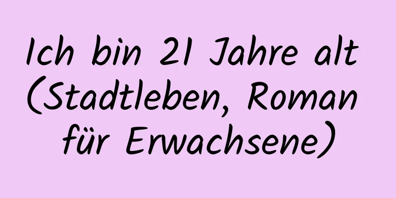 Ich bin 21 Jahre alt (Stadtleben, Roman für Erwachsene)