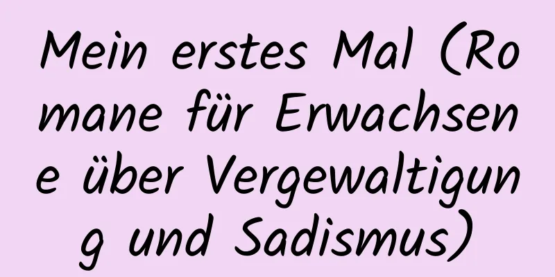 Mein erstes Mal (Romane für Erwachsene über Vergewaltigung und Sadismus)