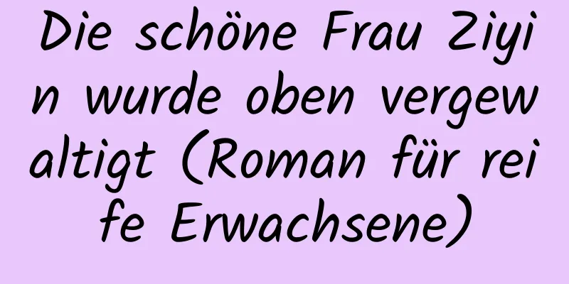 Die schöne Frau Ziyin wurde oben vergewaltigt (Roman für reife Erwachsene)