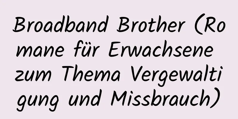 Broadband Brother (Romane für Erwachsene zum Thema Vergewaltigung und Missbrauch)