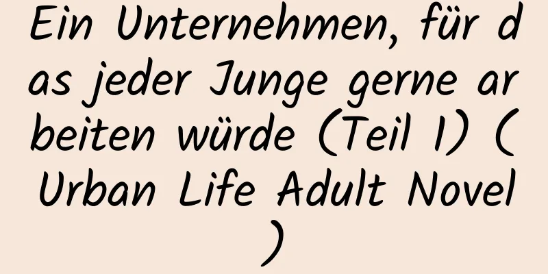 Ein Unternehmen, für das jeder Junge gerne arbeiten würde (Teil 1) (Urban Life Adult Novel)