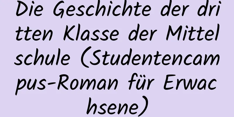 Die Geschichte der dritten Klasse der Mittelschule (Studentencampus-Roman für Erwachsene)