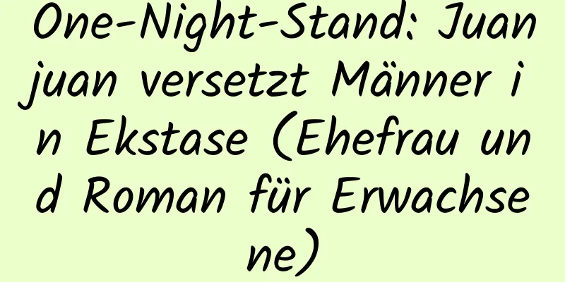 One-Night-Stand: Juanjuan versetzt Männer in Ekstase (Ehefrau und Roman für Erwachsene)