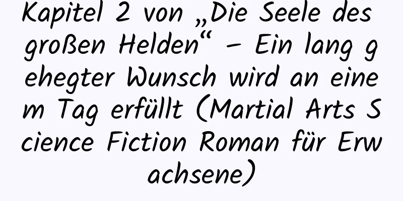 Kapitel 2 von „Die Seele des großen Helden“ – Ein lang gehegter Wunsch wird an einem Tag erfüllt (Martial Arts Science Fiction Roman für Erwachsene)