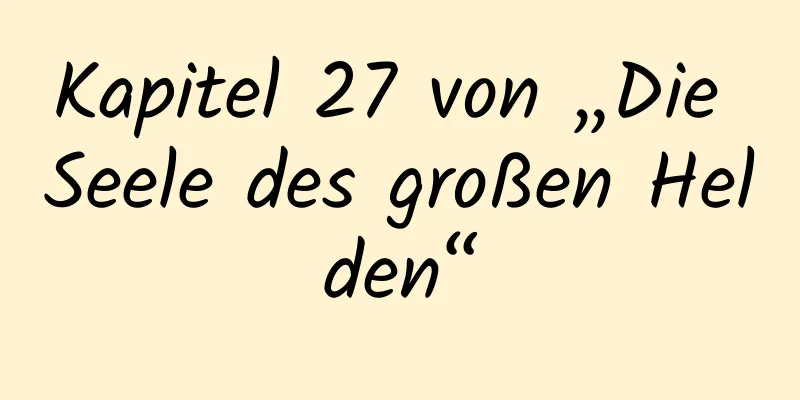 Kapitel 27 von „Die Seele des großen Helden“