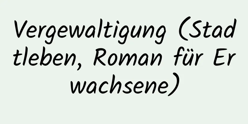 Vergewaltigung (Stadtleben, Roman für Erwachsene)